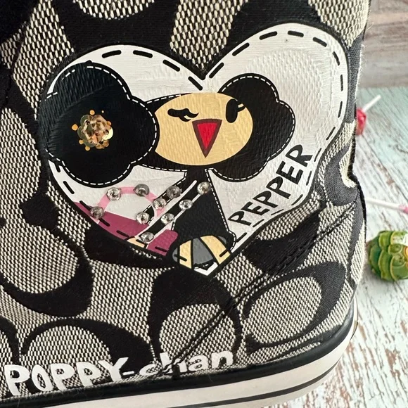 🔹Coach Women’s Black Printed Sneakers - Size 6B🔸 - Picture 6 of 16